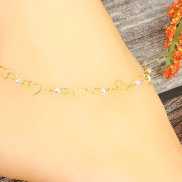 "Elegant Handmade Anklet – Delicate Jewelry for Women, MAR091607 - Picture 2 of 10